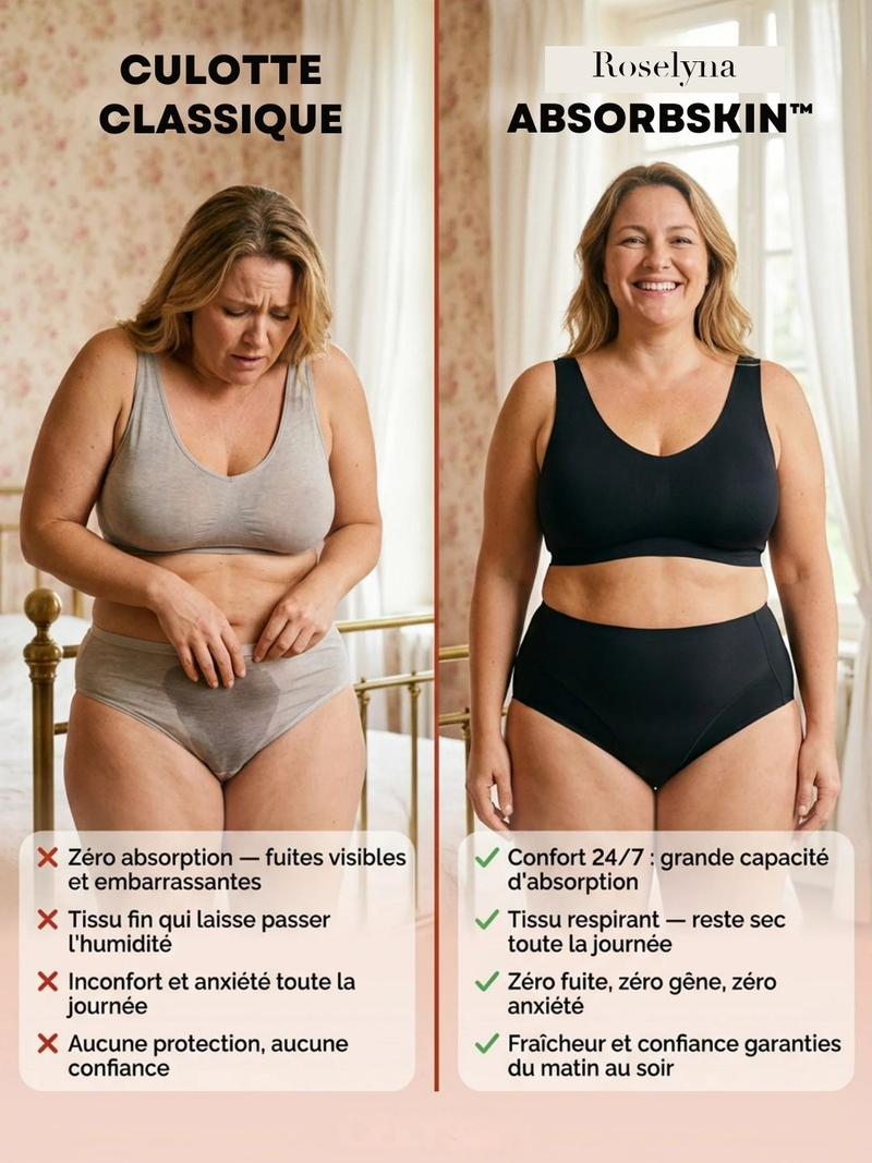 Culotte AbsorbSkin™ | Zéro fuite, zéro gêne, fraîcheur garantie