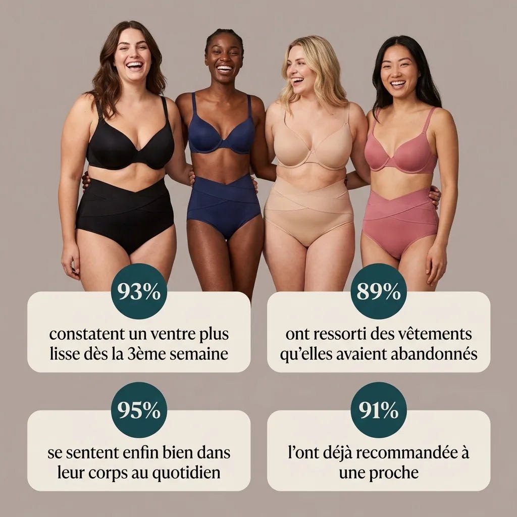 93 % constatent un ventre plus lisse dès la 3e semaine